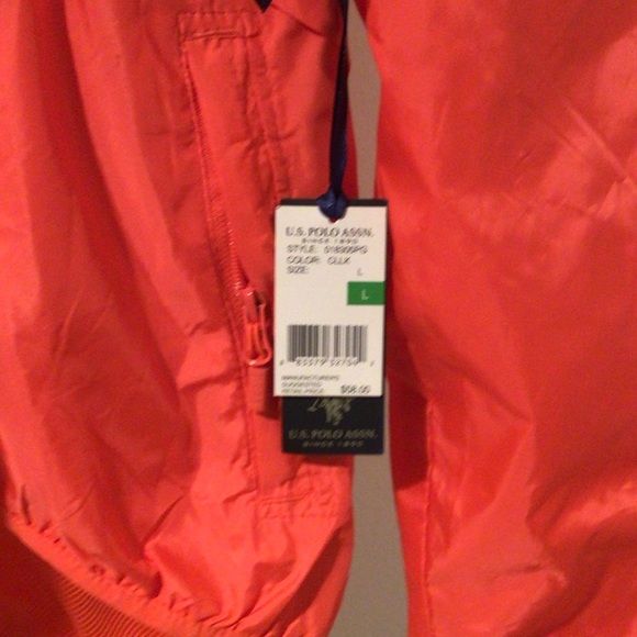U.S. Polo Assn. Coral Windbreaker Jacket - Picture 2 of 4